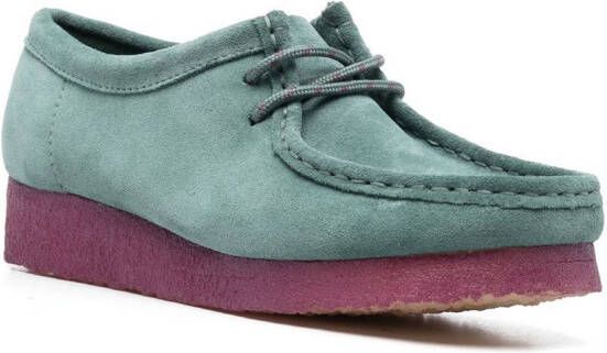 Clarks Originals Loafers met colourblocking Groen