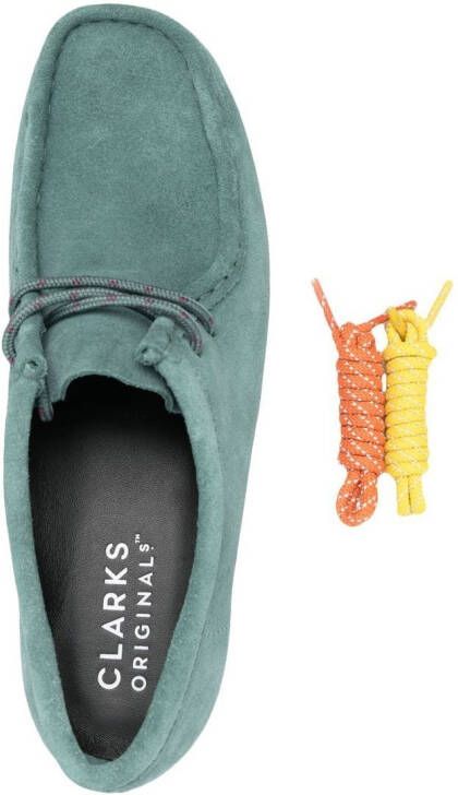 Clarks Originals Loafers met colourblocking Groen