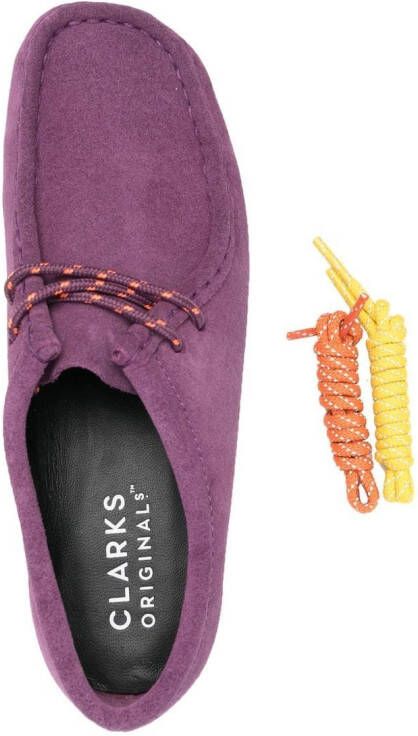 Clarks Originals Loafers met colourblocking Paars