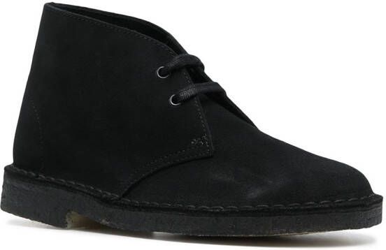 Clarks Originals Suède desert boots Zwart