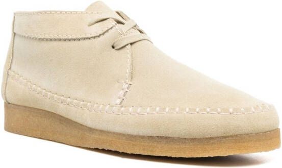 Clarks Originals Suède veterlaarzen Beige