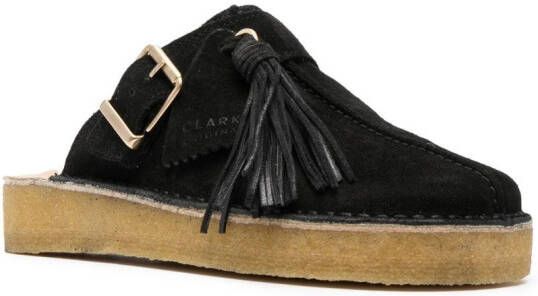 Clarks Originals Trek leren muiltjes Zwart