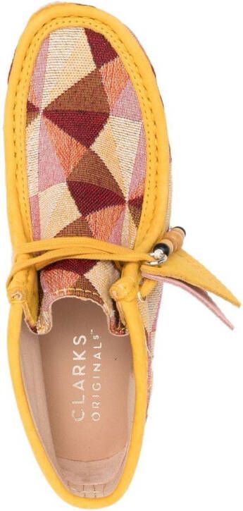 Clarks Originals Wallabee laarzen met jacquard Geel