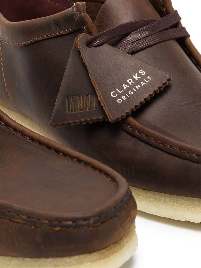 Clarks Originals Wallabee leren veterlaarzen Bruin