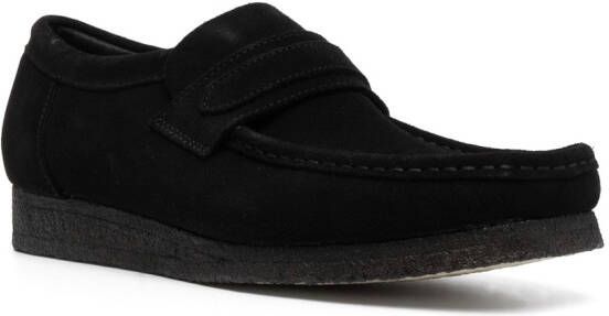 Clarks Originals Wallabee suède loafers Zwart