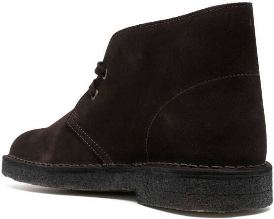 Clarks Originals Suède veterlaarzen Bruin