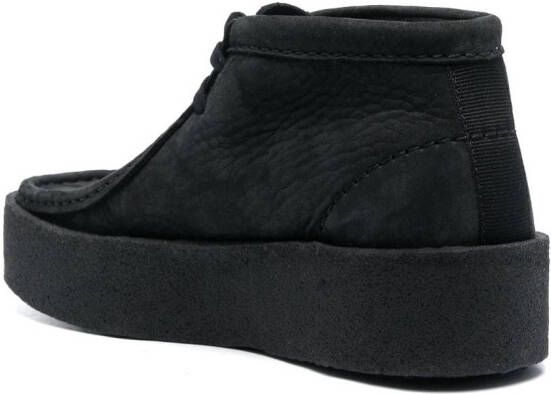 Clarks Suède veterlaarzen Zwart