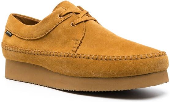 Clarks Suède veterschoenen Geel