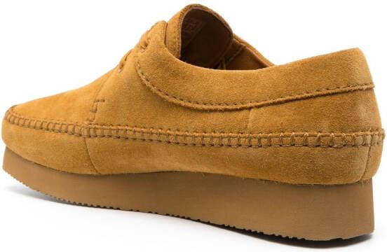 Clarks Suède veterschoenen Geel