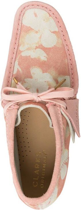 Clarks Wallabee enkellaarzen Roze