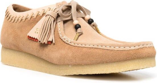Clarks Wallabee low-top schoenen Bruin