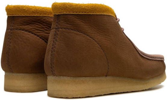 Clarks Wallabee leren laarzen Bruin