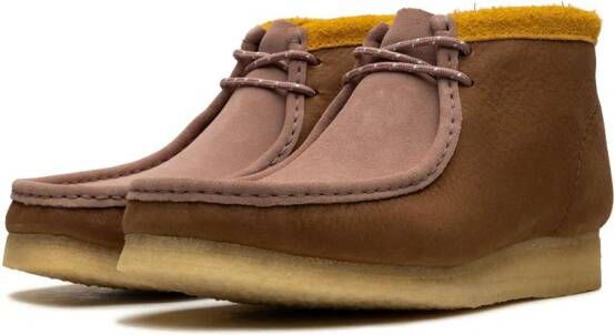 Clarks Wallabee leren laarzen Bruin