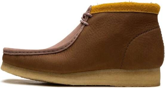 Clarks Wallabee leren laarzen Bruin