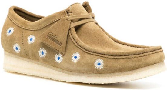 Clarks Wallabee suède veterschoenen Beige