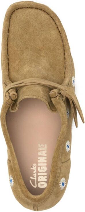 Clarks Wallabee suède veterschoenen Beige