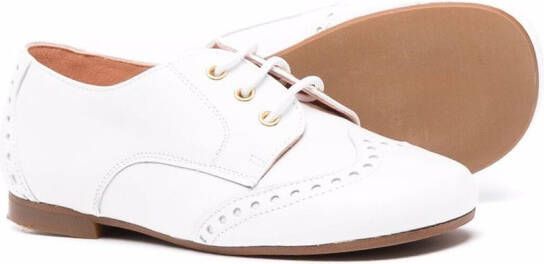 CLARYS Derby schoenen met reliëf Wit