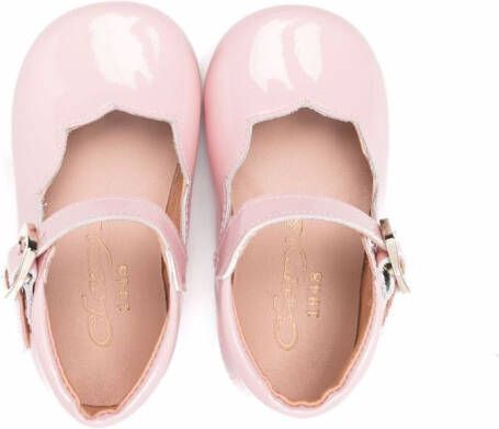CLARYS Leren ballerina's Roze