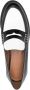 Claudie Pierlot Tweekleurige leren loafers Zwart - Thumbnail 4