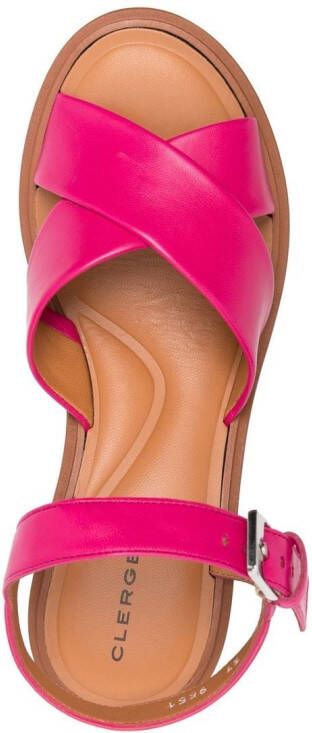 Clergerie Charline leren sandalen Roze