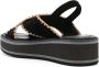 Clergerie Freedom 45mm wedge sandals Zwart - Thumbnail 2