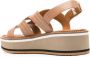 Clergerie Fresia 55mm leather sandals Bruin - Thumbnail 3