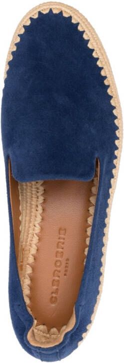 Clergerie Suède slippers Blauw