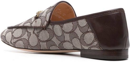 Coach Hanna loafers met monogram Bruin