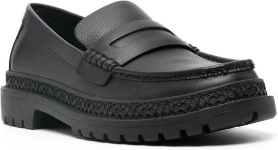 Coach Leren loafers Zwart