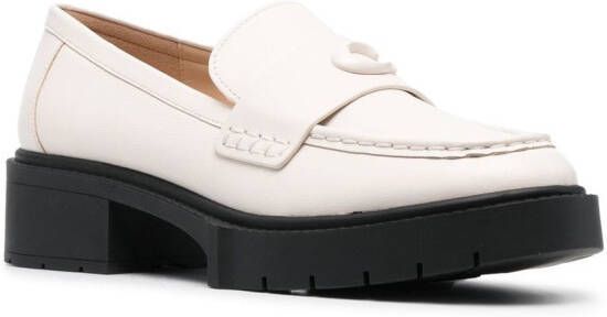 Coach Loafers met chunky zool Beige