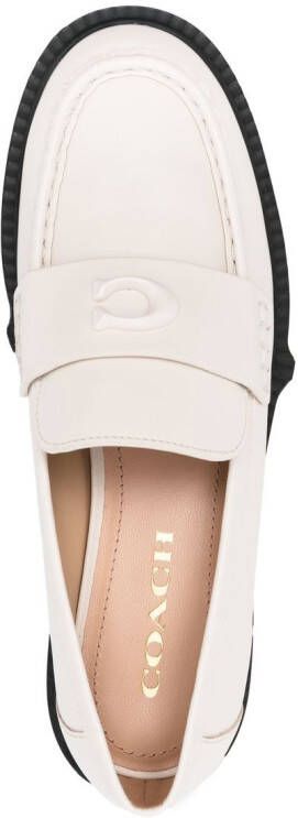 Coach Loafers met chunky zool Beige