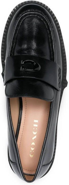 Coach Loafers met chunky zool Zwart