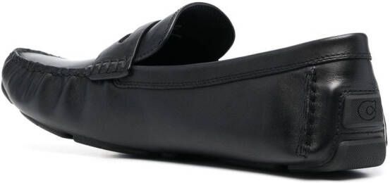 Coach Loafers met logoplakkaat Zwart