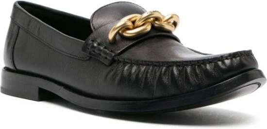 Coach Loafers met schakeldetail Zwart