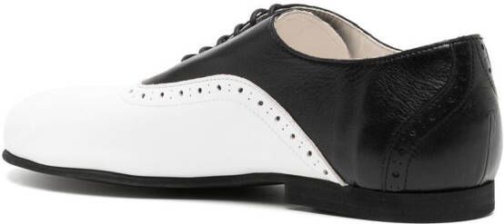 Comme des Garçons Homme Plus Tweekleurige derby schoenen Zwart