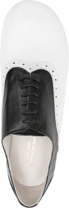 Comme des Garçons Homme Plus Tweekleurige derby schoenen Zwart