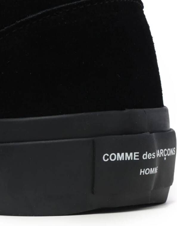 Comme des Garçons Homme Sneakers met logo-reliëf Zwart