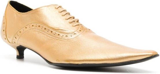 Comme Des Garçons Brogues met puntige neus Goud