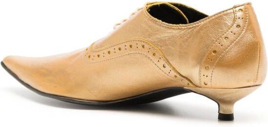 Comme Des Garçons Brogues met puntige neus Goud