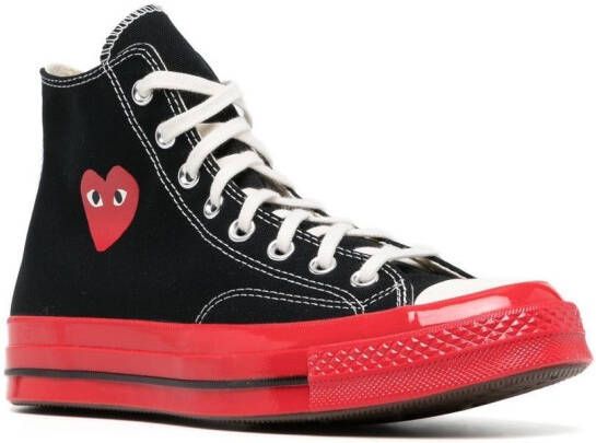 Comme Des Garçons Play x Converse Chuck 70 high-top sneakers Zwart