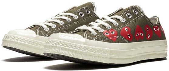 Comme Des Garçons Play x Converse x Comme des Garçons Play Chuck 70 Multi Hearts low-top sneakers Groen