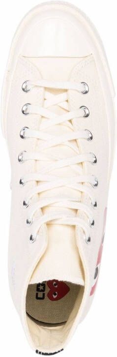 Comme Des Garçons Play x Converse x Converse Chuck 70 "White" high-top sneakers Beige