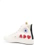 Comme Des Garçons Play x Converse x Converse Chuck 70 Multi Hearts high-top sneakers Beige - Thumbnail 3