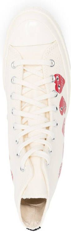 Comme Des Garçons Play x Converse x Converse Chuck 70 Multi Hearts high-top sneakers Beige