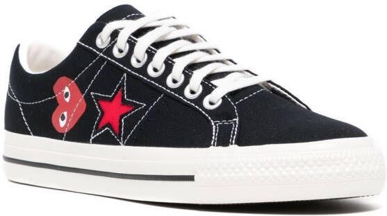 Comme Des Garçons Play x Converse x Converse One Star sneakers Zwart