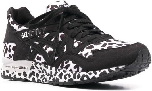 Comme Des Garçons Shirt Sneakers met luipaardprint Zwart