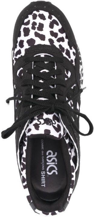 Comme Des Garçons Shirt Sneakers met luipaardprint Zwart