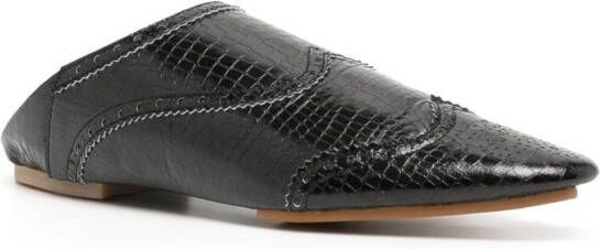 Comme des Garçons TAO Leren loafers Zwart