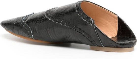 Comme des Garçons TAO Leren loafers Zwart