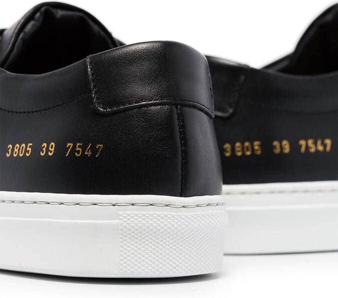 Common Projects black white Original Achilles Leather Sneakers Zwart